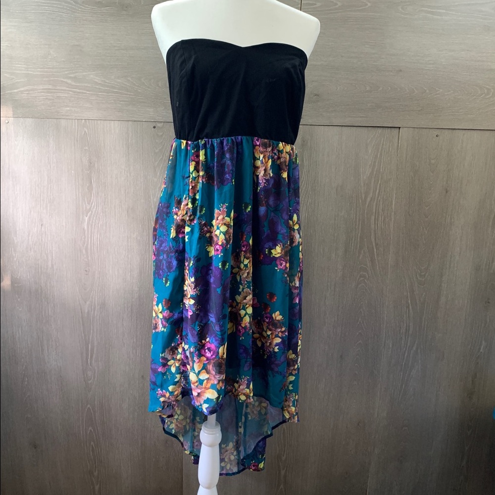 Torrid High Low Floral Print Dress NWT